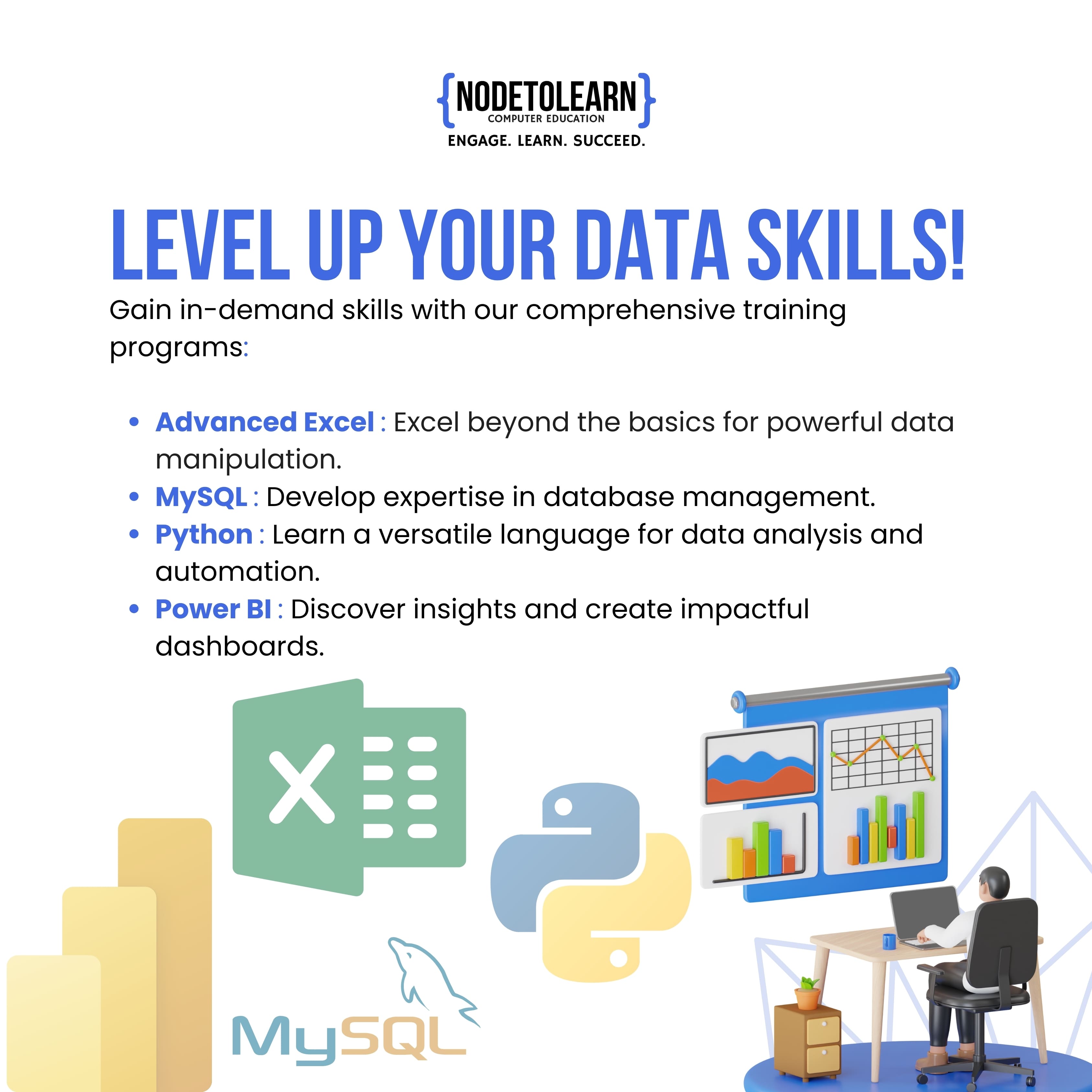 Data Skills Bootcamp: Excel, MySQL, Python, & Power BI
